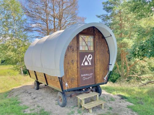 Prärievagn på Sandfallet Glamping